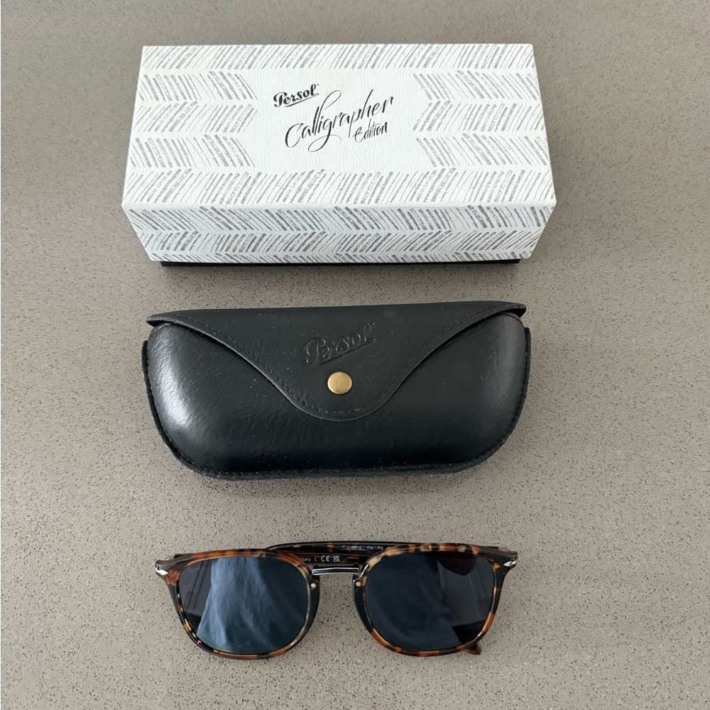 Persol PO3186S Sunglasses Blue Lenses